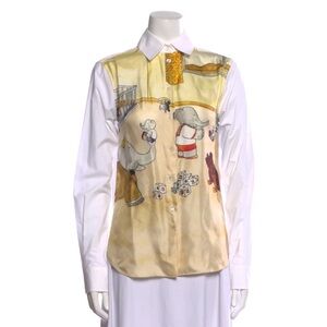 Lanvin button up dress shirt/top
